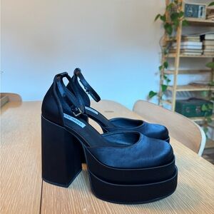 Steve Madden Charlize Platform Satin Heels